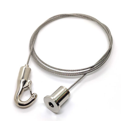 Adjustable Height Hooks Cable Gripper Use With Wire Rope To Hang Acoustic Panels