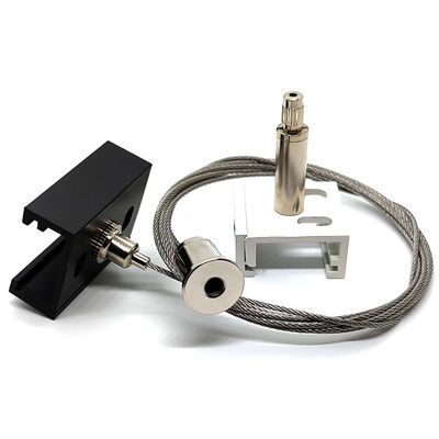 আলোর জন্য ব্রাস কেবল গ্রিপার হ্যাংিং সিস্টেম সহ XTSC ট্র্যাক অ্যালুমিনিয়াম ক্লিপ