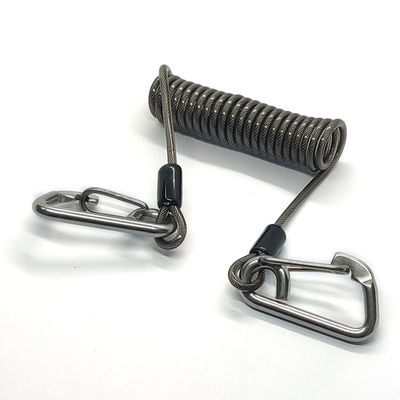 Popular Coil Spring Lanyard With Safety Retractable Warriors Lanyards