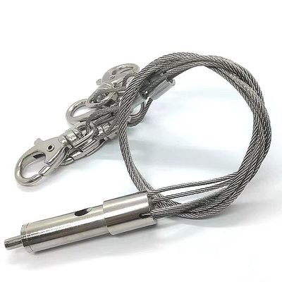 নিয়মিতযোগ্য ফুলের টবের ঝুলন্ত কিট, তিনটি পায়ের প্ল্যান্ট পটের তারের সাসপেনশন কিট