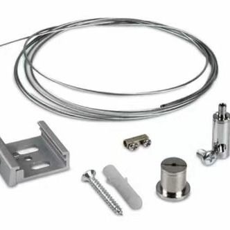 ট্র্যাক লাইটিং সাসপেনশন কিটস ওয়্যার সিলিং গ্রিপার ক্ল্যাম্প হোল্ডার ধাতু সহ