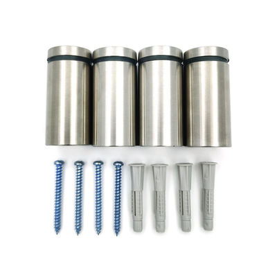 3/4 ইঞ্চি স্টেইনলেস স্টীল গ্লাস সাইন মাউন্ট দেয়াল মাউন্ট সাইন জন্য স্ক্রু কভার