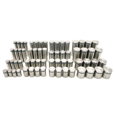 পাইকারি ঝোপযুক্ত স্টেইনলেস গ্লাস রেল স্ট্যান্ড অফ আলংকারিক সাইন ক্ল্যাম্পস সাইন হোল্ডার