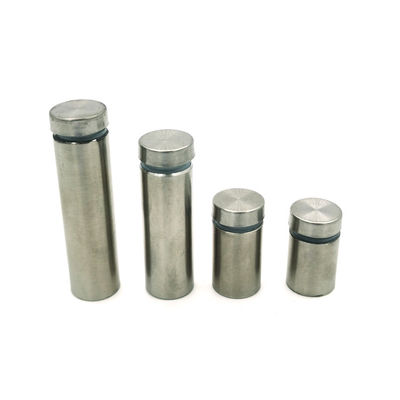 স্টেইনলেস স্টিল এক্রাইলিক গ্লাস ক্লিপ স্পেসার থ্রেডেড সাইন স্ট্যান্ডঅফ গ্লাস প্যানেল বিজ্ঞাপন চিহ্নের জন্য