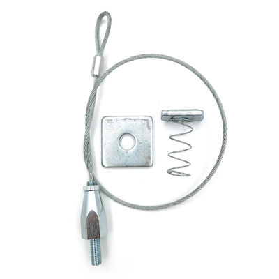 ইস্পাত তারের সাসপেনশন কিট সি চ্যানেল স্ট্রাকচার হ্যাংিং সংযোগকারী কেবল গ্রিপার সিস্টেমগুলি আনিস্ট্রুটের সাথে