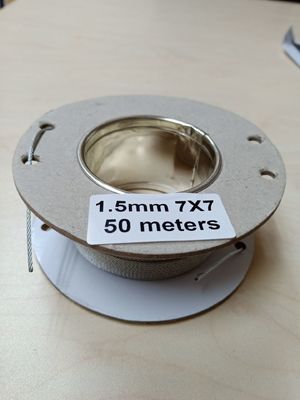 স্টেইনলেস স্টিল 304 316 তারের দড়ি 4 মিমি 1 x 19 7 x 7 তারের দড়ি