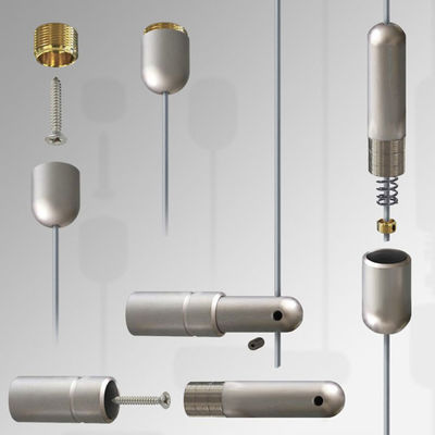 খুচরা দোকান প্রাচীর মাউন্ট বিজ্ঞাপন অ্যালুমিনিয়াম তারের ঝুলন্ত সাইনআপ তারের প্রদর্শন সিস্টেম