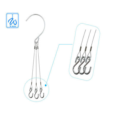 পোর্টেবল তিন ফুট স্টিল তারের সাসপেনশন ঝুলন্ত কিট ফুলের টবের জন্য