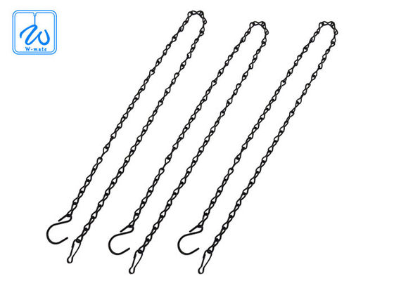 নিয়মিতযোগ্য ফুলের টবের ঝুলন্ত কিট, তিনটি পায়ের প্ল্যান্ট পটের তারের সাসপেনশন কিট