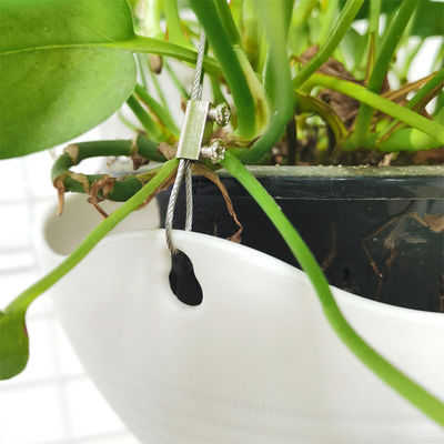 ফুলের পাত্র টগল হ্যাঙ্গার তারের দড়ি স্টেইনলেস স্টীল তারের তারের গ্রিপার শেষ ফিটিং ঝুলন্ত উদ্ভিদ বাস্কেট জন্য