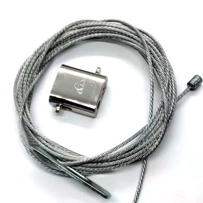 আলোকসজ্জা ব্রাস সামঞ্জস্যযোগ্য তারের দড়ি গ্রিপ লুপ সঙ্গে তারের জন্য লক