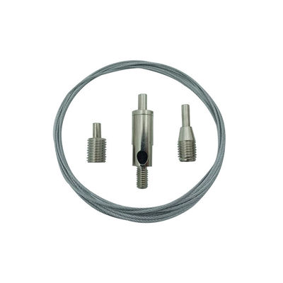 আলো এবং প্রদর্শনের জন্য ঝুলন্তের জন্য পুরুষ থ্রেড সহ কাস্টমাইজড তারের কেবল গ্রিপার