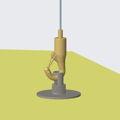 মেটাল সিলিং হ্যাংিং সিস্টেম সংযোগ শোষক অ্যাঙ্কর সঙ্গে নিয়মিত সাসপেনশন