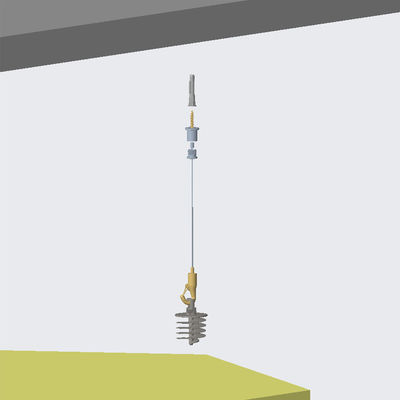 শব্দ নিরোধের জন্য কাস্টমাইজযোগ্য স্টেইনলেস স্টিল কেবল সাউন্ডপ্রুফ সিলিং সাসপেনশন সিস্টেম