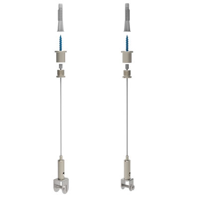 ফর্ক ক্যাবল গ্রিপার সঙ্গে মাউন্টিং ব্র্যাকেট উপাদান শব্দ শোষণ সিলিং প্যানেল জন্য