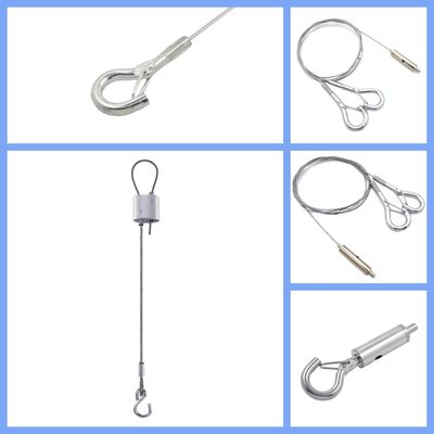 স্টেইনলেস স্টীল ক্যাবল লুপ কিটস হুক সহ ঝুলন্ত তারের সিস্টেমের জন্য