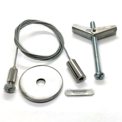 প্যানেল লাইটের জন্য স্টেইনলেস স্টীল LED লাইটিং সাসপেনশন কিট