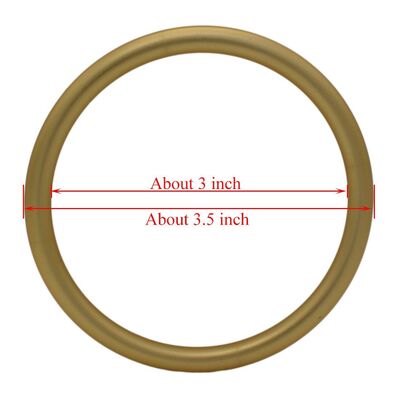 ম্যাট গোল্ড অ্যানোডাইজিং ফিনিস অ্যালুমিনিয়াম স্লিং রিং নিয়মিত