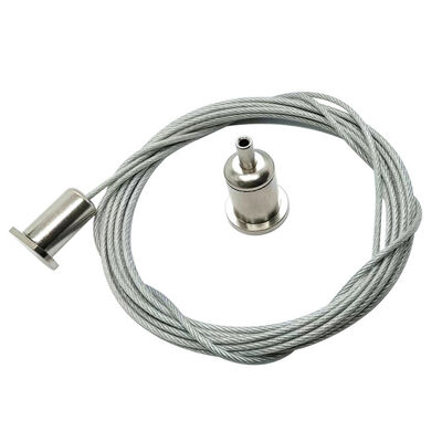 ট্র্যাক লাইট সাসপেনশন কিট কেবল গ্রিপার সহ সিলিং অ্যাটাচমেন্ট লাইট হ্যাংগিং কিট কেবল গ্রিপার