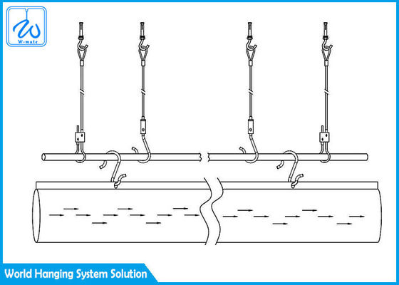 স্লাইড ট্র্যাক সাসপেনশন HVAC হ্যাংিং কিট কাস্টম দৈর্ঘ্য এসজিএস সার্টিফাইড