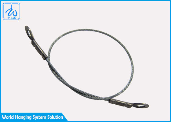 2 মিটার ব্রাস এয়ার ক্যাবল সাসপেনশন কিট হার্ডওয়্যার 2 কারাবিনার কাস্টম রঙ সহ