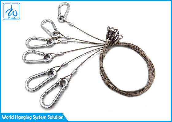 LED সিলিং চ্যান্ডেলিয়ার লাইটের জন্য তারের ঝুলন্ত সিস্টেম ক্যাবল সাসপেনশন কিট