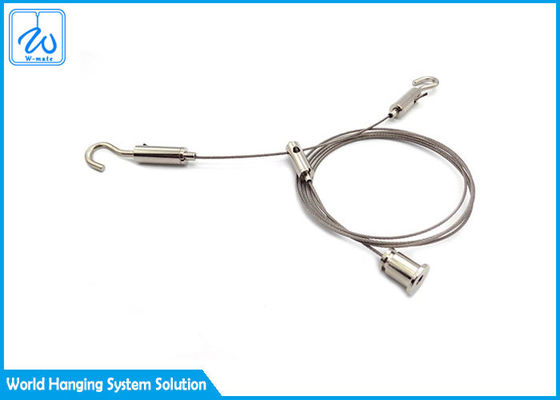 Brass + Steel Wire Suspension Systems , Ceiling Light Cable Kit For Lighting