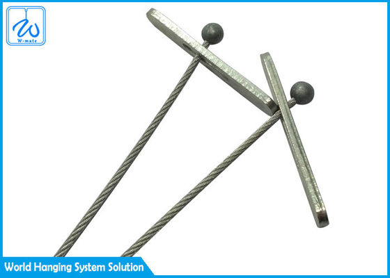 7x19 এয়ারক্রাফট ক্যাবল স্টিলের তারের দড়ি ফিটিংগুলি বলের শেষের সাথে প্যাডল ক্যাপটিভ