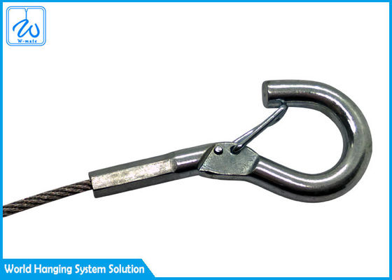 কাস্টমাইজড স্টেইনলেস স্টীল তারের দড়ি Sling সঙ্গে চোখ - হুক টার্মিনাল