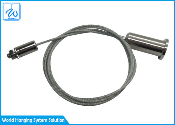 লকিং স্ক্রু সহ স্বচ্ছ পিভিসি প্রলিপ্ত ঝুলন্ত তারের সাসপেনশন কিট