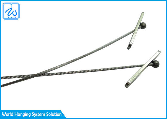 সাসপেনশন ক্যাবল সিস্টেমের জন্য পতাকা সহ 7x19 2 লেগ স্টিলের তারের দড়ি স্লিং