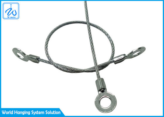 অ্যাটেনিউয়েটর সহ সুরক্ষা কর্ড ৭x৭ স্টেইনলেস স্টিলের তারের দড়ি ১.৫ মিমি স্টিলের তারের স্লিং