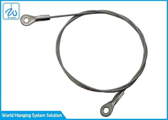 স্টেইনলেস স্টীল 304 টার্মিনাল চোখের তারের দড়ি স্লিং আলোর ঝুলন্ত সাসপেনশন তারের কিট