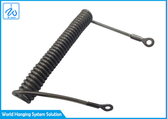 প্রসারিত পিভিসি লেপা এক্সটেনশন স্প্রিং নিরাপত্তা তারের টুল ল্যানিয়ার্ড বেল্ট