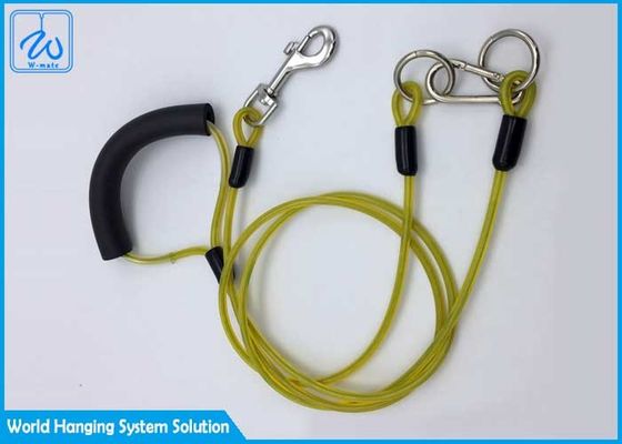 কাস্টম টাই আউট কুকুর কলার নমনীয় গোলাপী Leashes পোষা প্রাণী জন্য, কুকুর রানার তারের