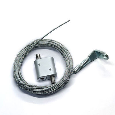 এলইডি লাইটিং কেবল হ্যাংিং সিস্টেমের জন্য অ্যালুমিনিয়াম টু ওয়ে লুপ গ্রিপার