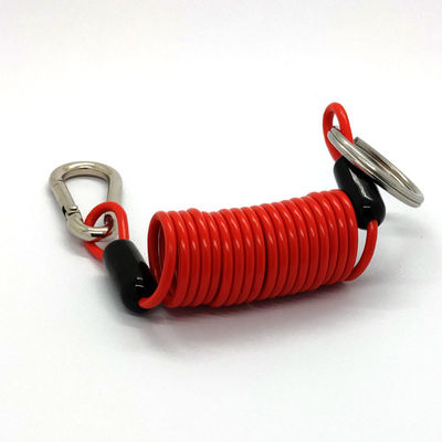 Best PVC Coating Safety Spring Coil Retractable Tool Lanyard
