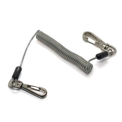 সরঞ্জামের নিরাপত্তা ল্যানিয়ার্ড ভারী ডিউটি ​​সুইভেল কারাবাইনার সরঞ্জাম সুরক্ষা টেদার