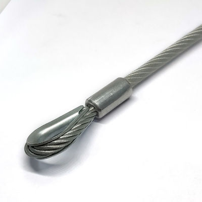 বহিরঙ্গন ব্যবহারের জন্য স্টেইনলেস স্টিল-কোটেড পিভিসি টেদার ল্যানিয়ার্ড কিট হুক প্রান্তের সাথে