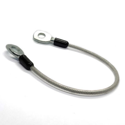 আলোর জন্য ইস্পাত দড়ি: নমনীয় স্টেইনলেস স্টিলের তারের দড়ি, আইলেট সহ