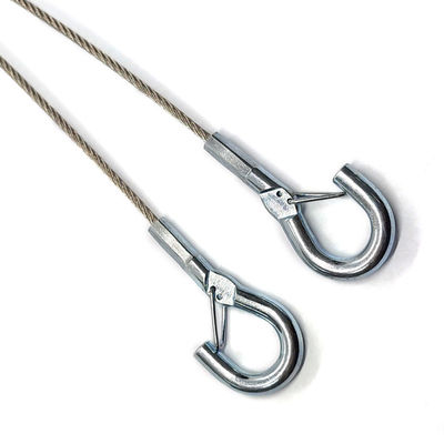 ক্যাবল ডিসপ্লে সিস্টেমের জন্য হুক সহ ইস্পাত তারের দড়ি