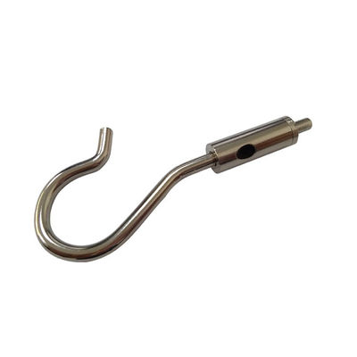 কাস্টম লাইটিং অ্যাকসেসরিজ উপাদান নিকেল প্লেটিং লক কেবল গ্রিপার উইথ হুক