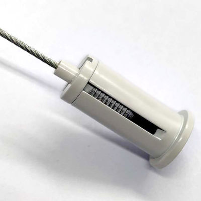 White Paint M10 Threaded Ceiling Cable Gripper For Wire Rope Suspension Accessories