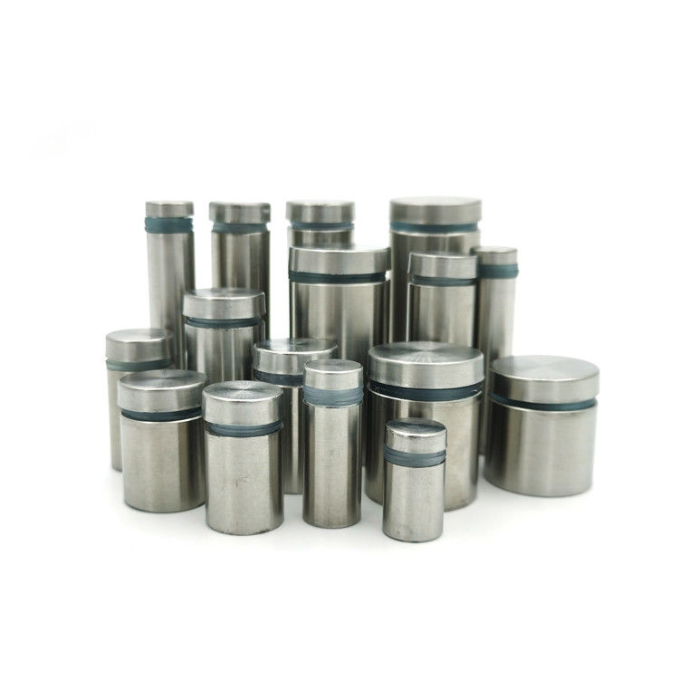 পাইকারি ঝোপযুক্ত স্টেইনলেস গ্লাস রেল স্ট্যান্ড অফ আলংকারিক সাইন ক্ল্যাম্পস সাইন হোল্ডার