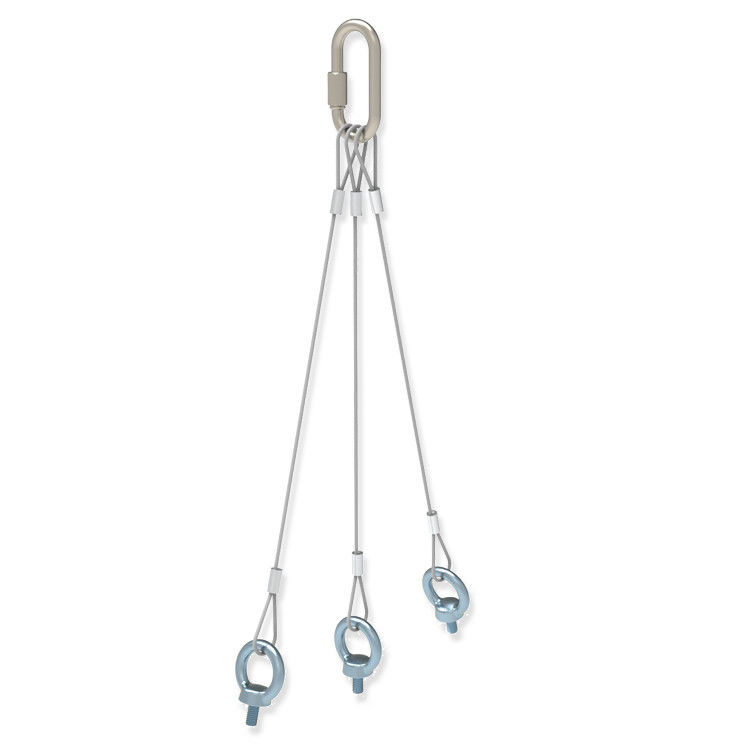 Hanging Kit For Pendant Speakers With Suspension Cables / Eye Screw And Washers Wire Rope Length 500MM