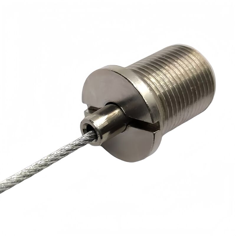 দ্রুত তামা লিঙ্কার পুরুষ থ্রেডেড ক্যাবল গ্রিপার টুল ব্রাস উপাদান লাইটিং আনুষাঙ্গিক জন্য তারের দড়ি ক্লিপ