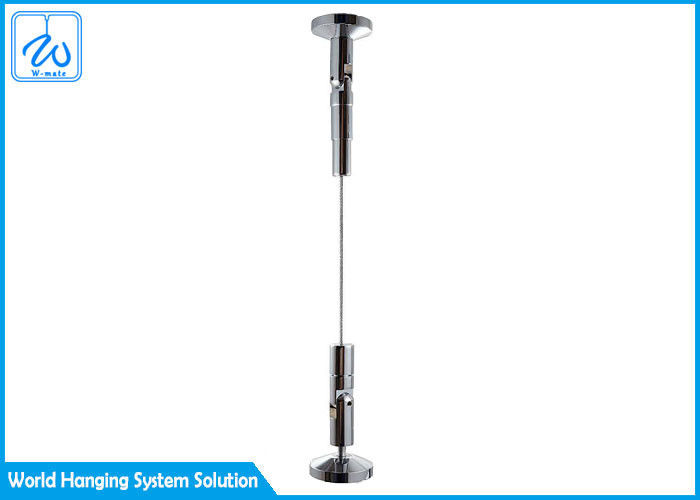 দেয়াল থেকে মেঝে শিল্প তারের ঝুলন্ত সিস্টেম কাস্টমাইজড দৈর্ঘ্য / ওডি 50 কেজি কাজের লোড