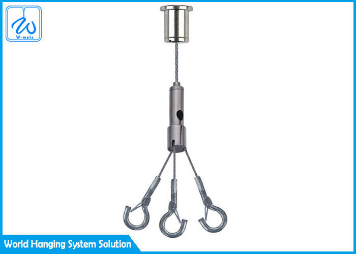 Ceiling Basket Flower Pot Hanging Kit Silver Color DIY Installation Mode