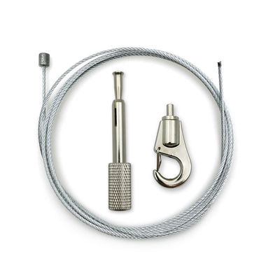 Adjustable Wire Hanger Suspension Kit Ceiling Spiral Anchors Cable Gripper