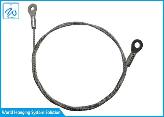 স্টেইনলেস স্টীল 304 টার্মিনাল চোখের তারের দড়ি স্লিং আলোর ঝুলন্ত সাসপেনশন তারের কিট
